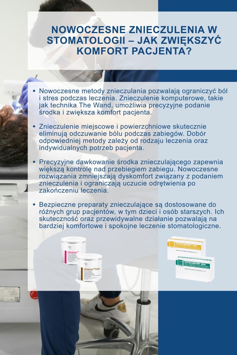 Nowoczesne znieczulenia w stomatologii – jak zwiększyć komfort pacjenta?